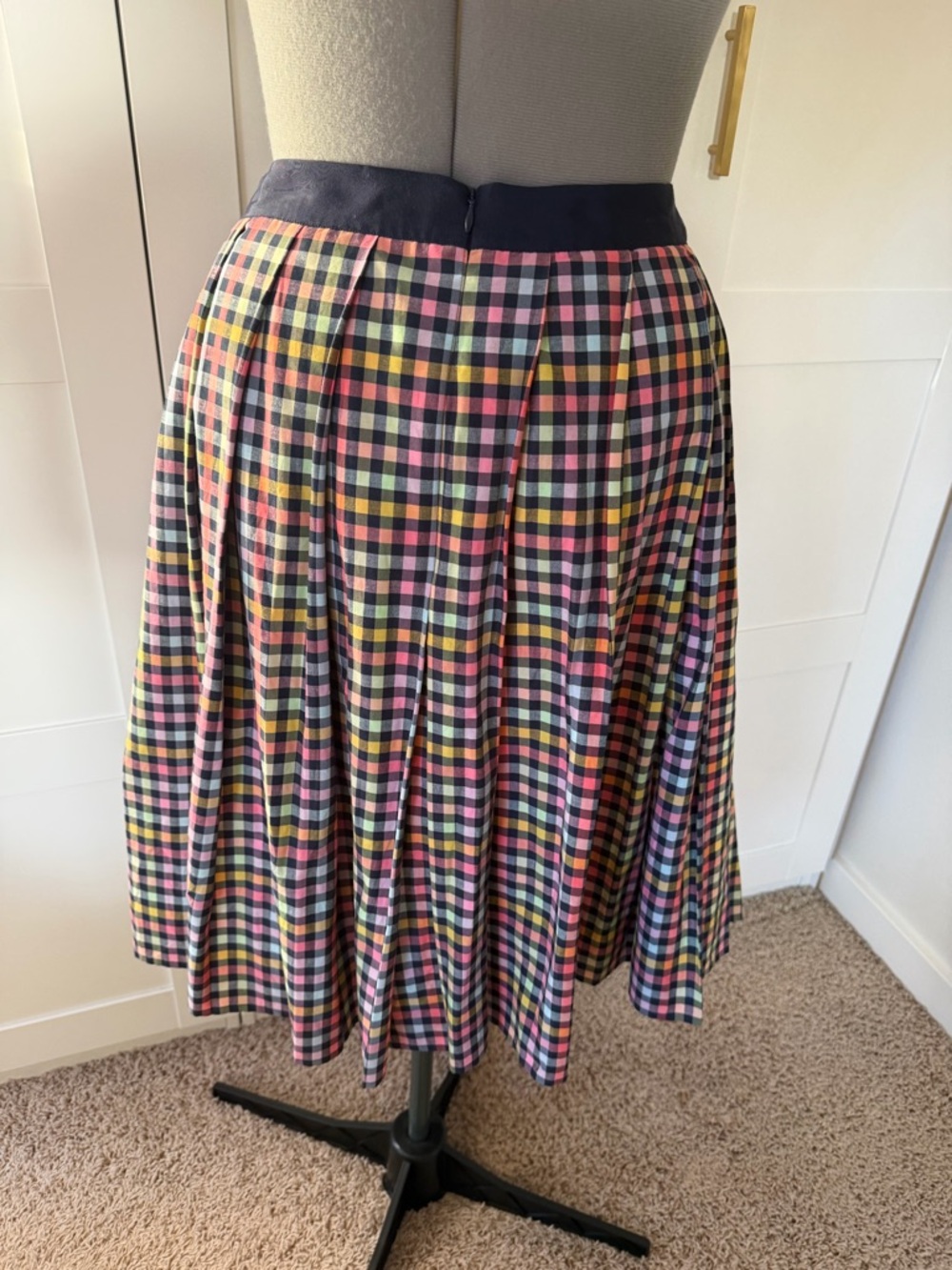 1901 pleated check skirt - Picture 6 of 7